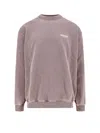 Represent Owners Club Cotton Sweatshirt With Frontal Logo Print In Brown