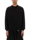 Represent Initial Crew Neck Sweater In Black