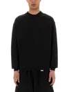 Represent Initial Crew Neck Sweater In Black