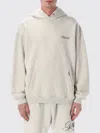 Represent Light Grey Back Red Text Hoodie In White