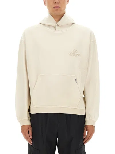 Represent Sweatshirt With Embroidered Logo In Neutral
