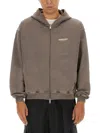Represent Sweatshirt With Logo In Brown