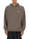 Represent Mens Fog Owners Club Brand-print Relaxed-fit Cotton-jersey Hoody Xl In Grey