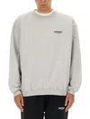 Represent Owners Club Oversize Cotton Sweatshirt In Grey