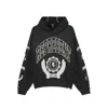 Represent Long-sleeved Hooded Sweatshirt In Black