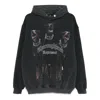 Represent Vintage Black Hoodie With Doberman Graphic And Classic Features In Black