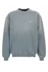 Represent Patron Of The Club Washed Cotton Sweatshirt In Blue