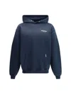 Represent Owners Club Hooded Cotton Sweatshirt In Blue