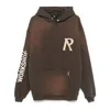 Represent Mens Cedar Initial Oversized Cotton-jersey Hoody Xl In Brown