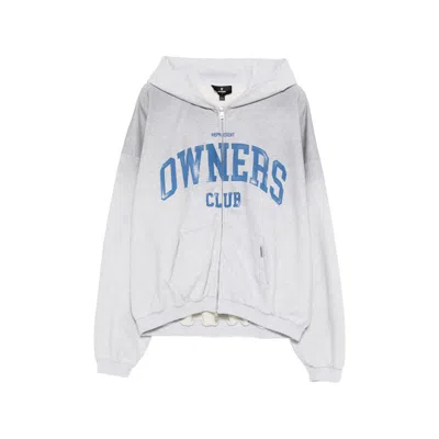 Represent Zip-up Hoodie In White