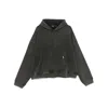Represent Applique Hoodie With Front Pocket And Hooded Design In Grey
