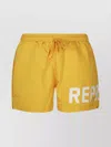 Represent Swim Shorts With Back And Side Pockets In Yellow