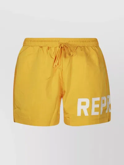 REPRESENT SWIM SHORTS WITH BACK AND SIDE POCKETS