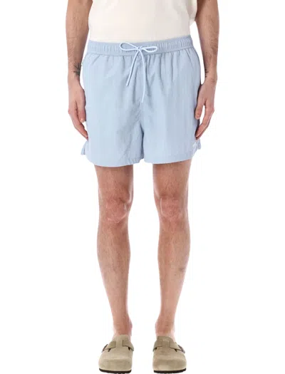 Represent Swim Shorts With Relaxed Fit, Elastic Waist & Drawcord In Blu