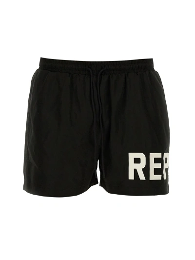 Represent Swimsuit With Logo In Black