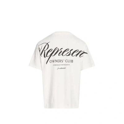 Represent T-shirt Ample En Coton In White