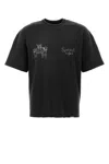 Represent Graphic Print Crewneck Short Sleeve T-shirt In Black