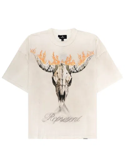 Represent T Shirt "british Cowboys" In Ivory