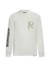 Represent Long Sleeve Jersey With Scotch Effect Logo In Flat White