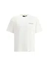 Represent White Crewneck T-shirt With With Front And Back Owners Club Print In Flat White