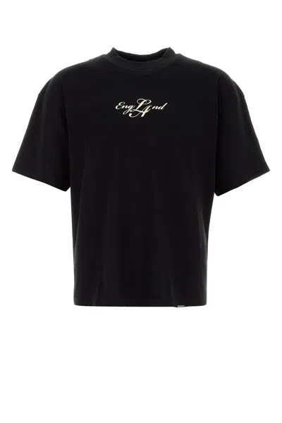 Represent Black Cotton T-shirt In Brown