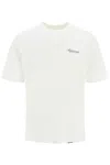 Represent White Crewneck T-shirt With With Front And Back Owners Club Print In Cotton Man