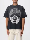 Represent Legacy Crest Cotton T-shirt With Distressed Effect In Gray