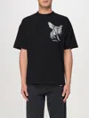Represent Elegance Unicorn Black Crewneck T-shirt With Logo Print On The Front And Maxi Print On The Rear In C In Black