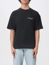 Represent T-shirt England Legacy Oversize In Cotone Nero Uomo In Black