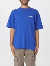 Represent Chest Logo-print T-shirt In Blue