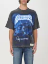 Represent Ride The Lightning X Metallica Gray T-shirt With Front And Back Print In Cotton Blend Man In Grey