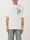 Represent White T-shirt With Graphic Print On The Front And Back In White 1