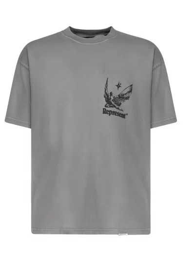 Represent T-shirt Spirit Of Summer In Cotton In Grey