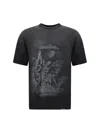 Represent Atlas T-shirt In Stained Black
