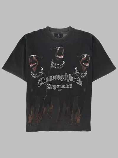 Represent T Shirt "thoroughbred" In Black
