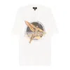 Represent White Crew Neck T-shirt With Graphic Print On Front And Back In Cotton Man In White