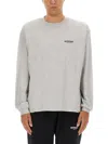 Represent Owners Club Oversize Cotton Sweatshirt In Grey