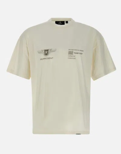 Represent Logo Graphic Print T-shirt In Neutral