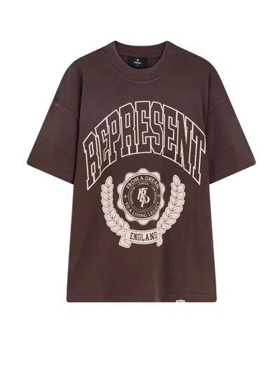 Represent T-shirts And Polos Black In Brown