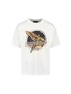 Represent White Crew Neck T-shirt With Graphic Print On Front And Back In Cotton Man In White