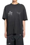 Represent Black Crewneck Graphic T-shirt In Black