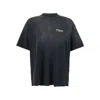 Represent Black T-shirt With Logo On The Front And Maxi Logo On The Back In Cotton Man In Black