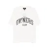Represent Mens Flat White Big Owners Club Crewneck Cotton T-shirt Xxl In White