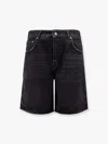 Represent Tailored Stone-washed Denim Bermuda Shorts