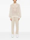 Represent Open Gauge Knit Jumper In Neutrals