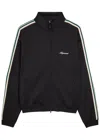 Represent Mens Embroidered-logo Striped-taped Woven Track Jacket Jet Black Xl In Black