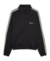 Represent Mens Jet Black Embroidered-logo Striped-taped Woven Track Jacket In Black