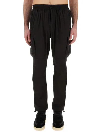 Represent Tapered Cargo Pants With Adjustable Drawstring In Black