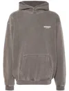 Represent Taupe Grey Cotton Hoodie In Gray