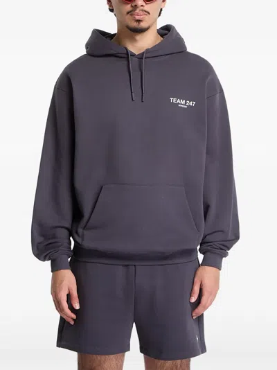 Represent Team 247 Logo-print Hoodie In Blue